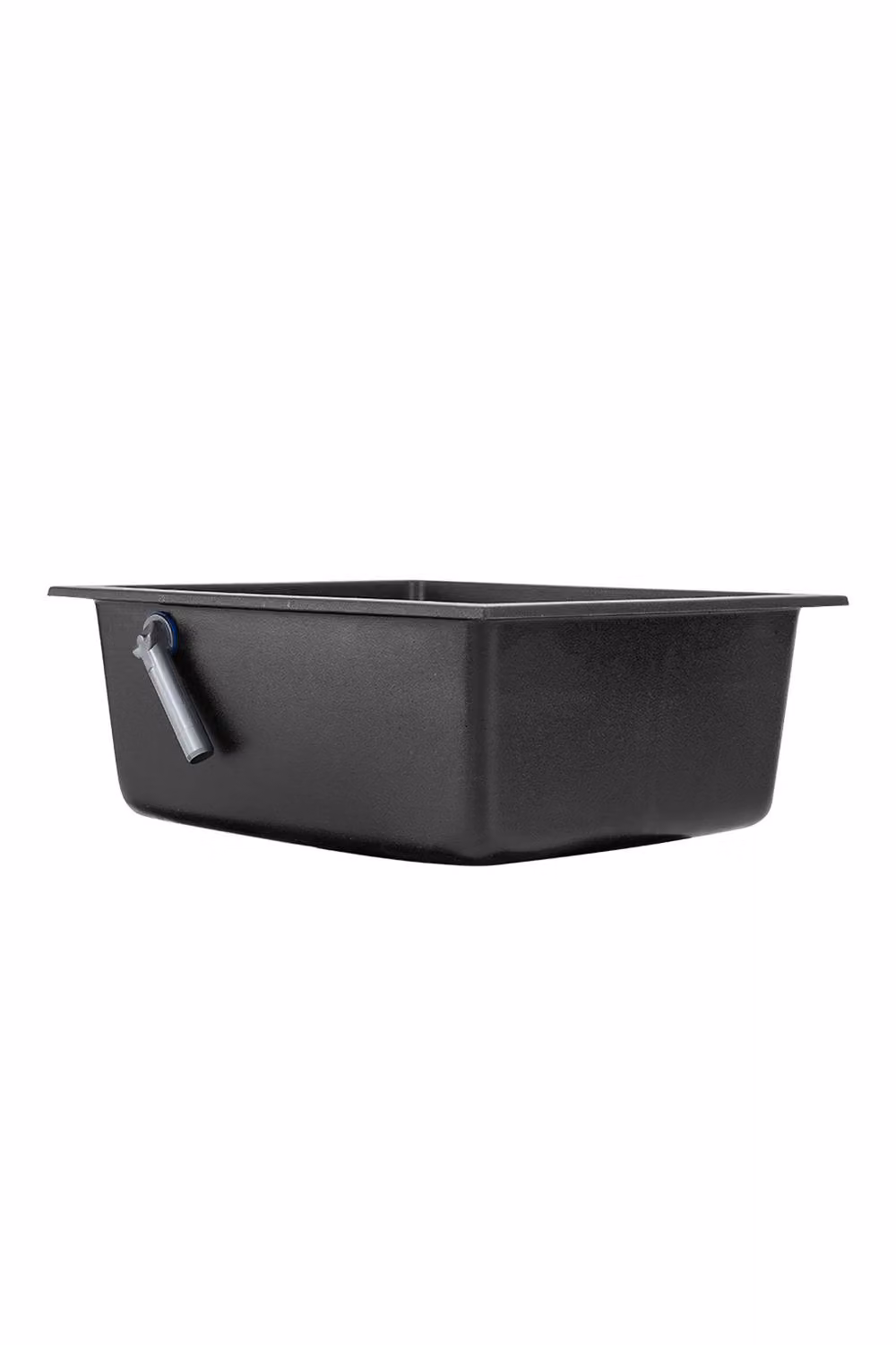 Living and Home Black Undermount Single Bowl Kitchen Sink with Strainer Waste Kit, W: 53.0 cm, D: 46.0 cm, H: 21.5 cm – 3