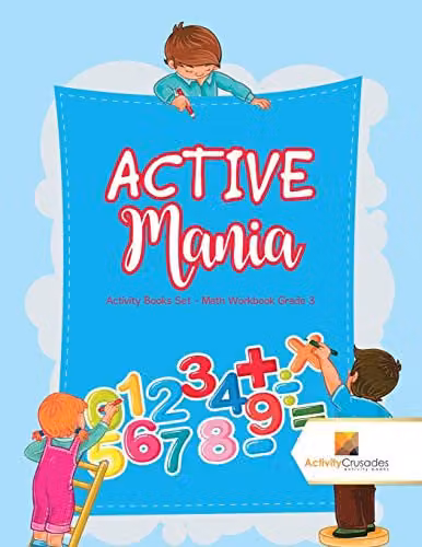 Activity Crusades Active Mania Math Workbook Grade 3 Activity Books Set in Multicolour