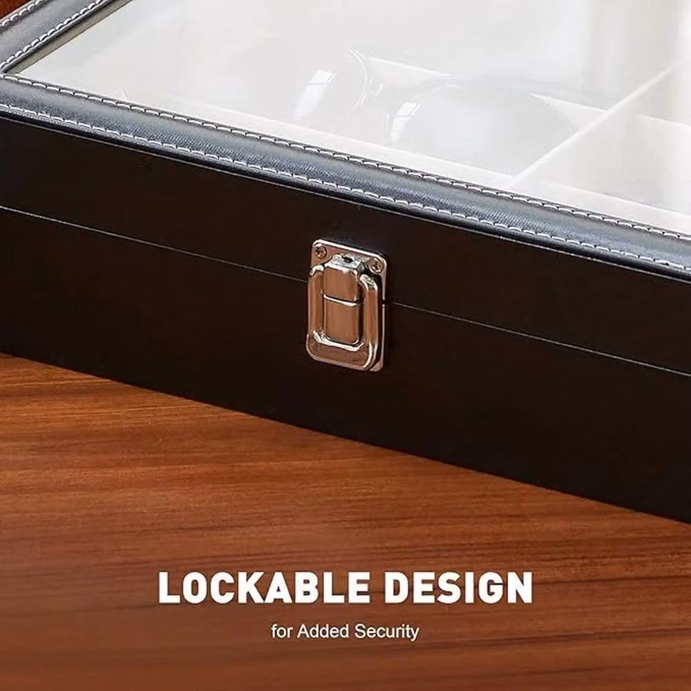 KORVIXA Black Sunglasses Organizer Storage Box, Width: 60 cm – 3