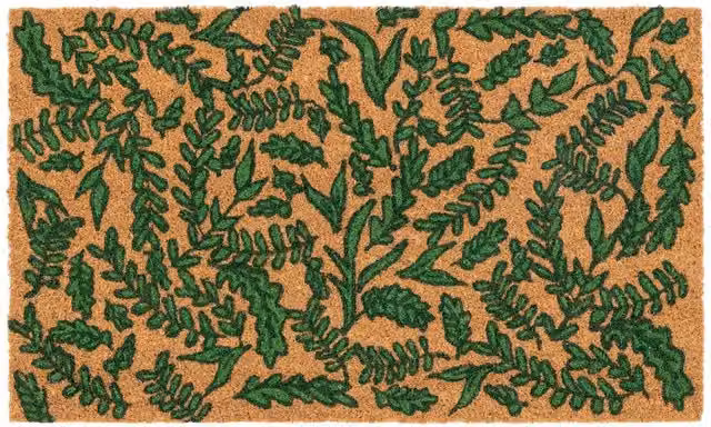 Kukoon Bramble Natural Coir Front Door Mat in Beige, W: 45 cm, D: 70 cm