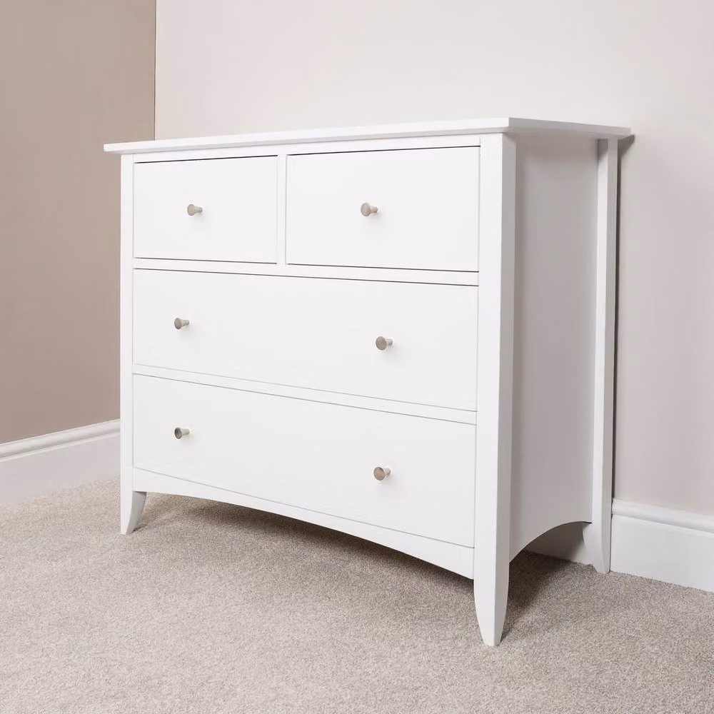 Statement Furniture Edward Hopper 2 Over 2 Chest of Drawers in White – 2