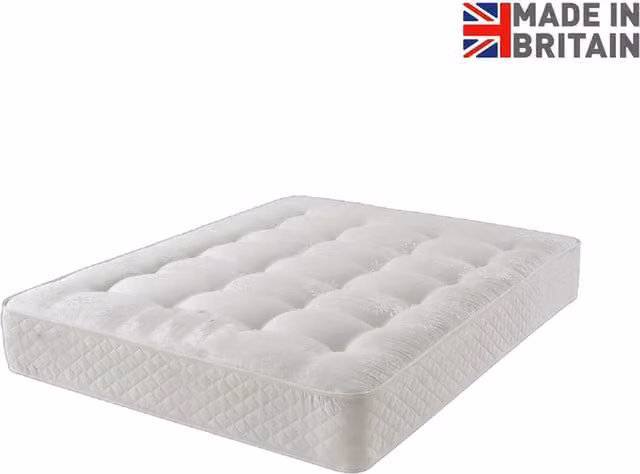 Casani Small Single Hybrid Mattress with Open Coil Spring System, White, H 25 cm, W 80 cm x D 190 cm