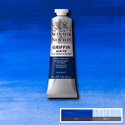 Winsor & Newton Griffin Alkyd Fast Drying Oil Colour Cobalt Blue Hue 37 ml – 3