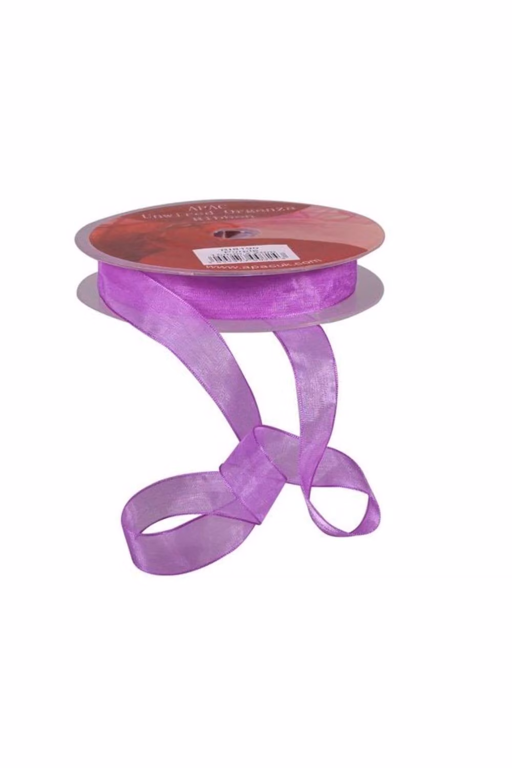 KDMD Purple Woven Edge Organza Ribbon, 15mm, 3 Pack – 2