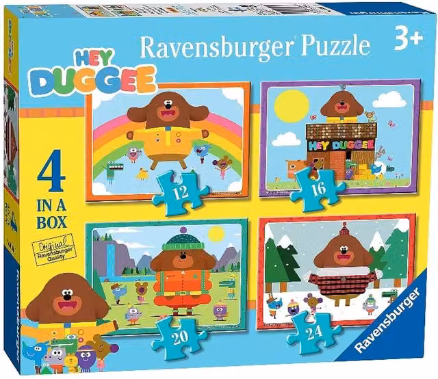 Ravensburger Hey Duggee 4 in 1 Multicolour Character Jigsaw Puzzle Set