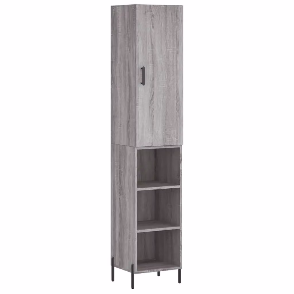 Berkfield Home Grey Sonoma Highboard W/D/H: 34.5 x 34 x 180 cm – 2