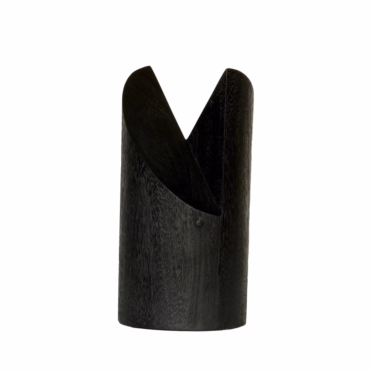 Dome Deco KOYA Black Abstract Modern Wood Tabletop Centrepiece