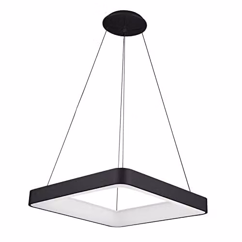 Netlighting Giacinto Modern Integrated LED Pendant Ceiling Light, 4000K, Black