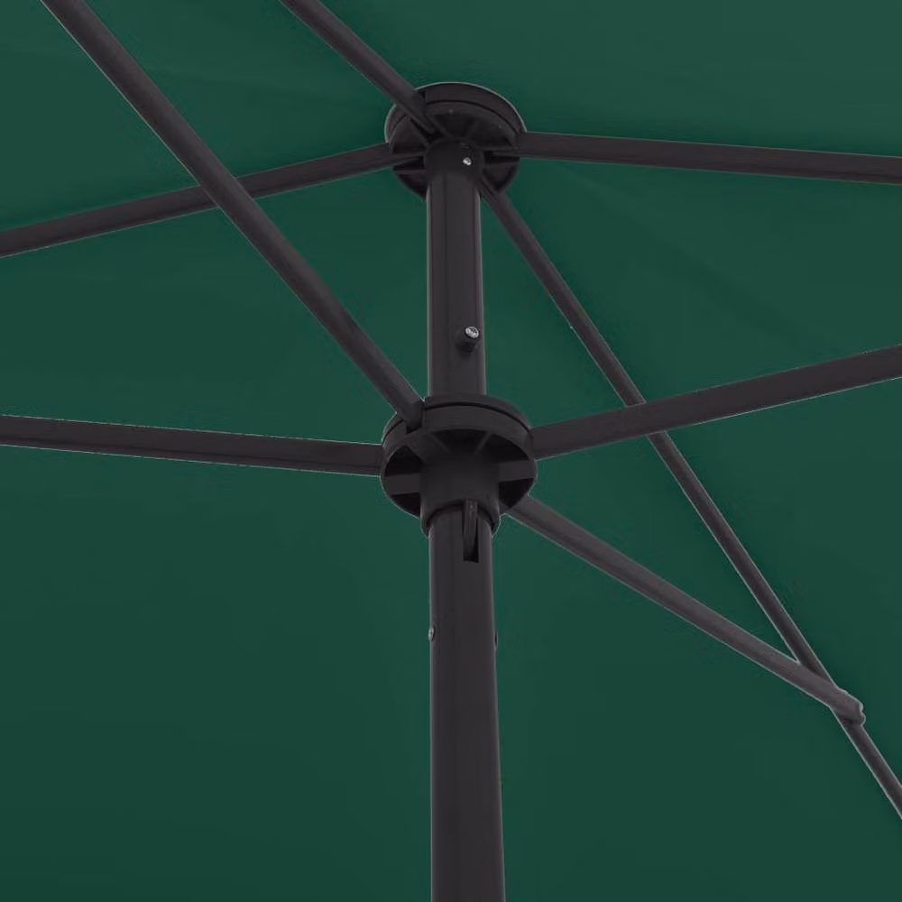 Berkfield Home Green Polyester Beach Umbrella W/D/H: 200 x 125 cm – 2
