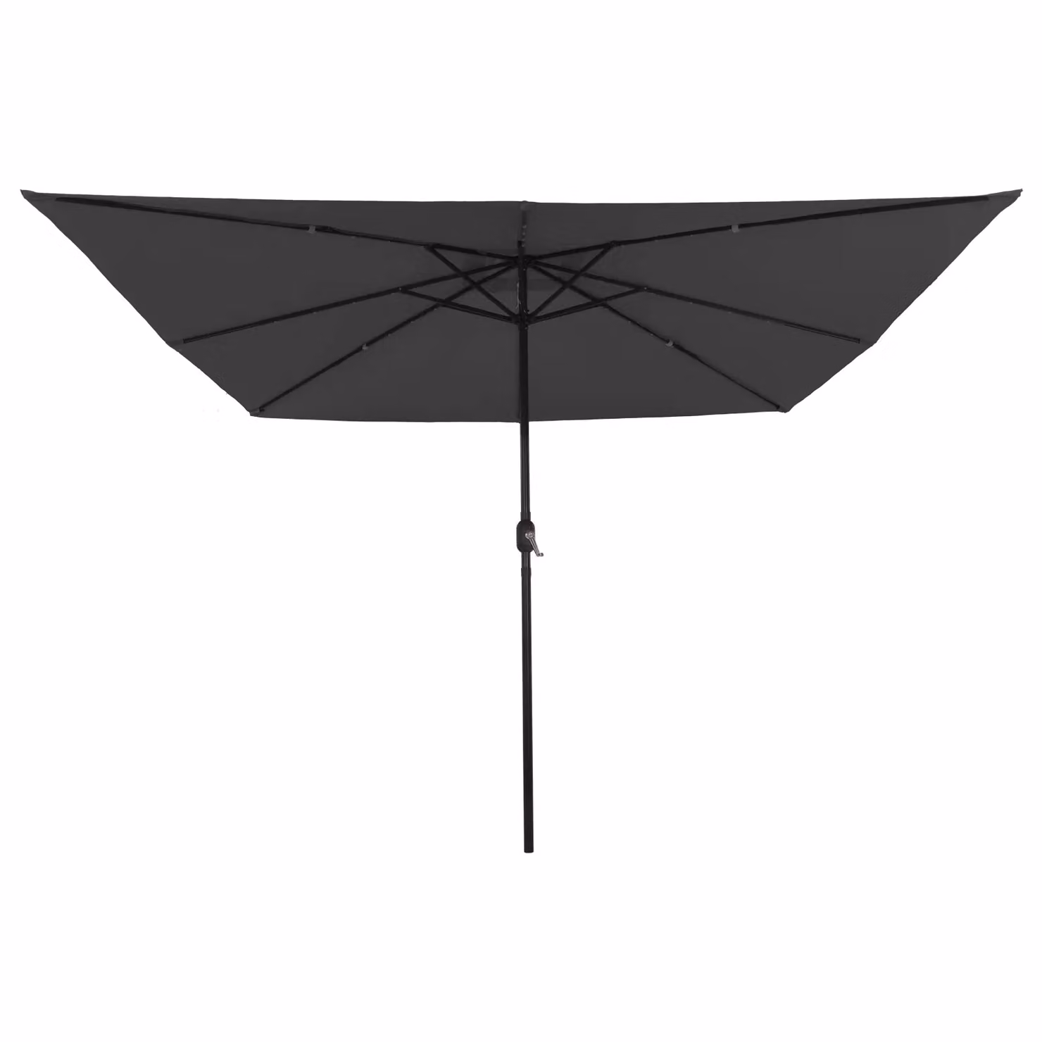 Berkfield Home Square Patio Umbrella with LED Lights, Dark Grey, W: 295 cm, D: 245 cm – 2