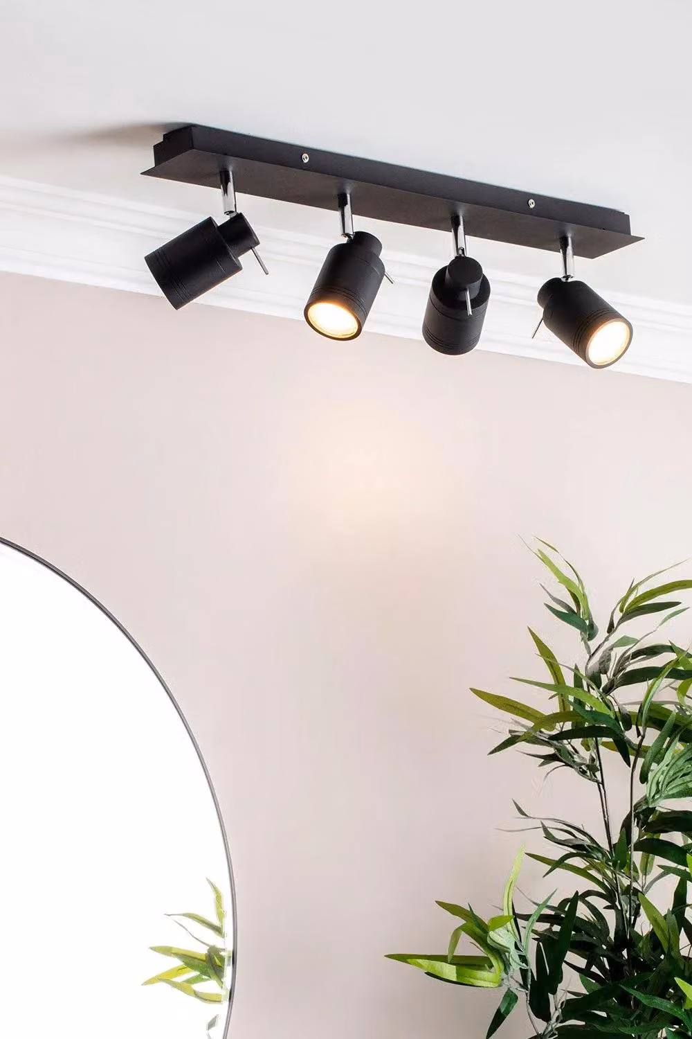 BHS Lighting Hector Adjustable Bar Spotlight Ceiling Light in Black – 2