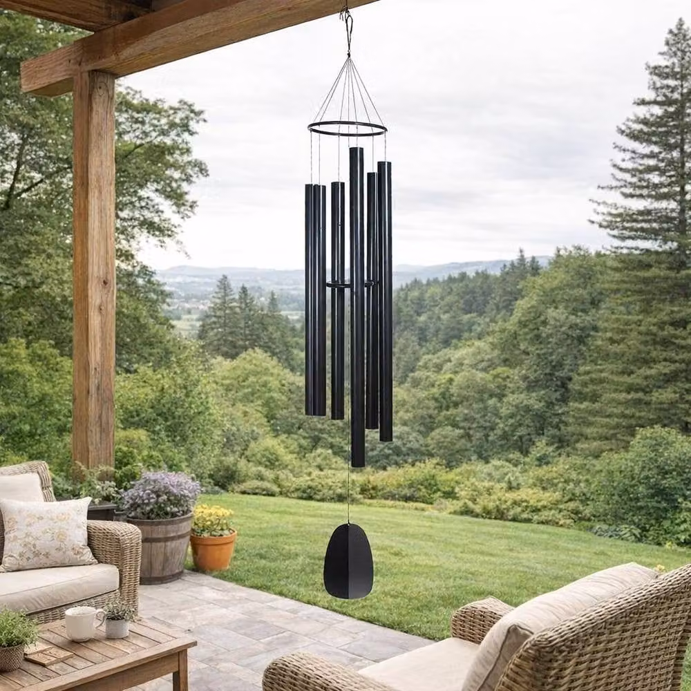 Woodstock Chimes Extra Large Outdoor Wind Chime, Black – 3