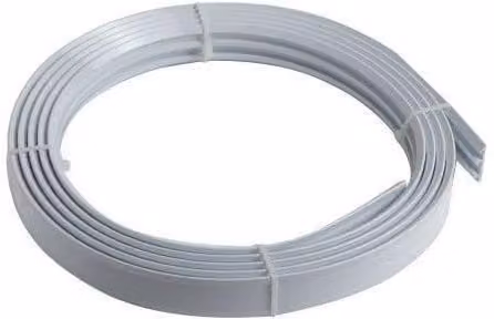 New Edge Blinds White Coiled PVC Curved Curtain Track