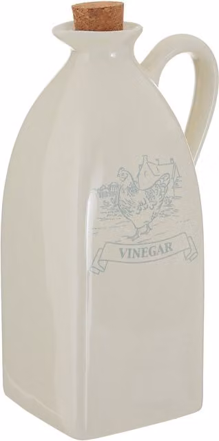 Orsina Ceramic Vinegar Jug with Stopper in Blue and Beige