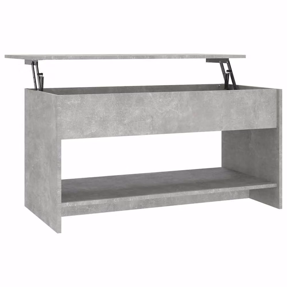 Berkfield Home Modern 809651 Coffee Table in Concrete Grey, W: 102 cm, D: 50 cm, H: 52.5 cm – 2