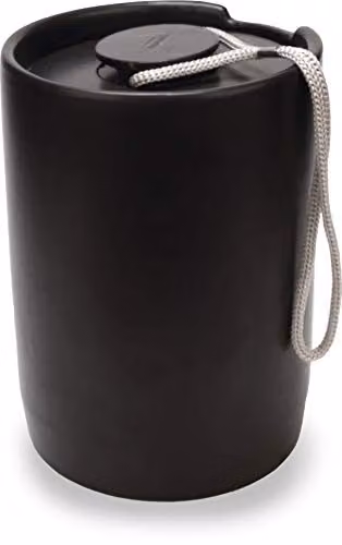 La Cafetiere Seattle Ceramic Coffee Canister with Airtight Lid, Black, 1.4 l