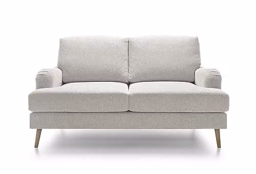 Abakus Direct Harper 2 Seater Sofa in Beige Chenille Fabric