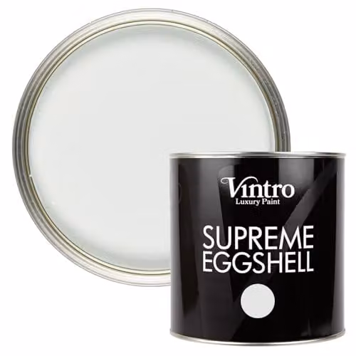 Vintro Eggshell Paint for Walls, Wood and Trim in White/Hint of Green - Honeydew, 2.5 l
