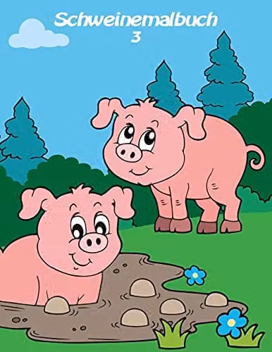 Schweinemalbuch 3: Volume 3 (Schweine) Colouring Book by Createspace, Multicolour