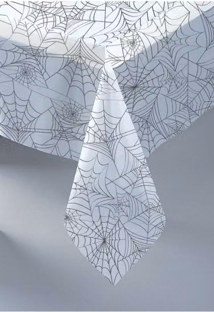 KDMD Clear Spider Web PVC Tablecloth, 3 Pack, Transparent – 1