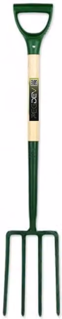 Pegdev Ergonomic Steel Garden Fork in Dark Green with 76.2 cm Handle and 1.8 kg Weight