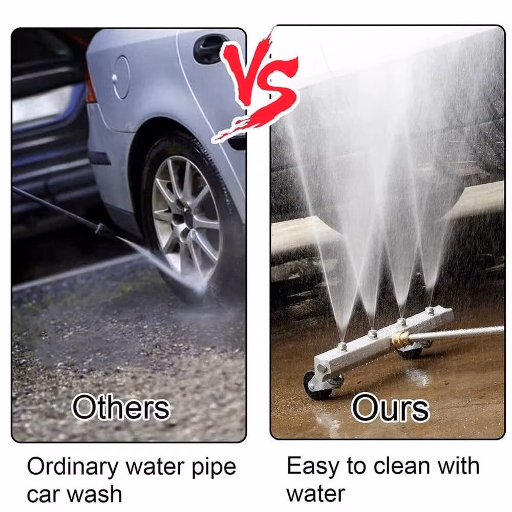 FLAVORA Car Under Chassis Pressure Washer Water Broom in Metallic Silver – 2