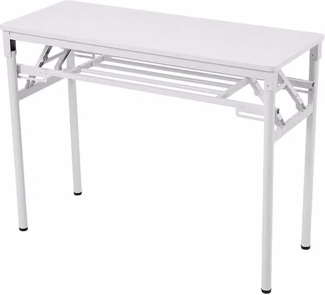 Garden Sanctuary Modern Folding Computer Desk in White