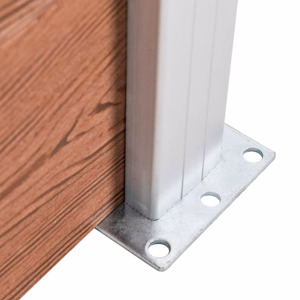 Berkfield Home Garden WPC Fence, Brown, W: 175 cm, H: 105 cm – 3