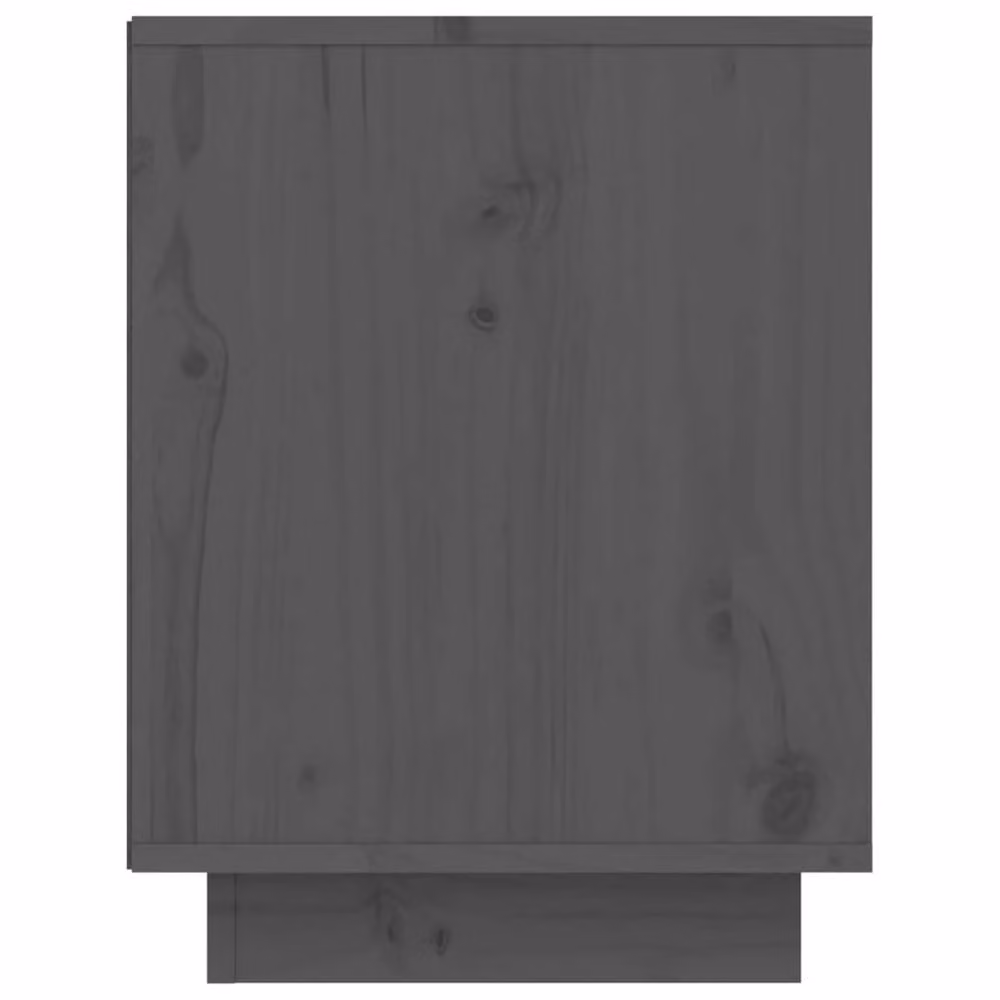 Berkfield Home Grey Solid Wood Pine Shoe Cabinet W/D/H: 60 x 34 x 45 cm – 4