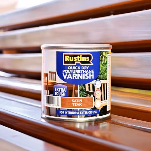 Rustins Quick Dry Polyurethane Varnish Satin Brown 250ml – 2