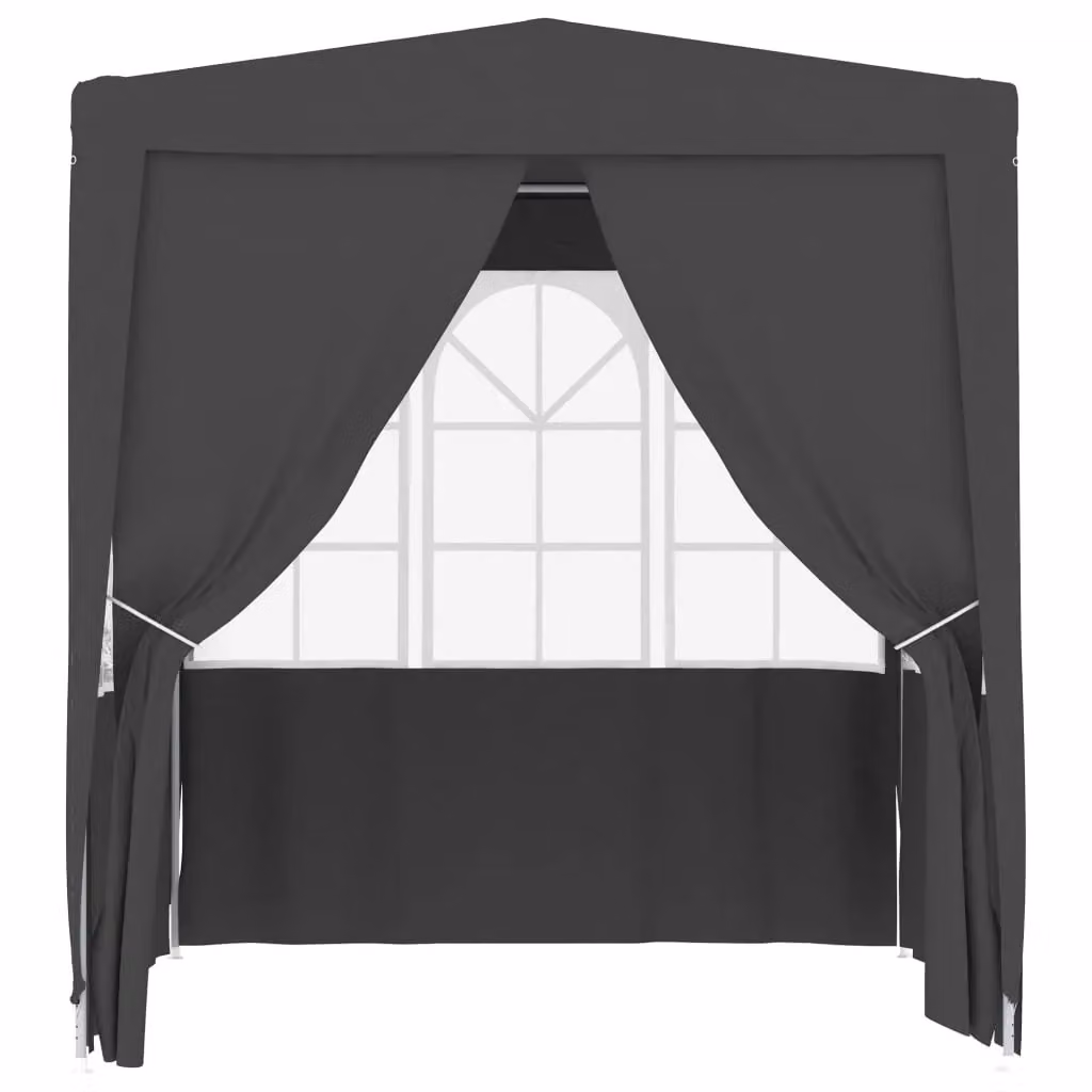 Berkfield Home Professional Party Tent Side Walls, Anthracite and Black, 2.5 x 2.5 m – 2