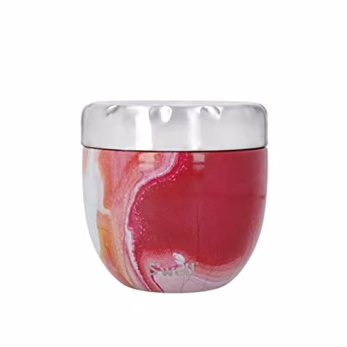 S'well Eats 2-in-1 Insulated Food Bowl with Screw-Top Lid, 636ml, Pink