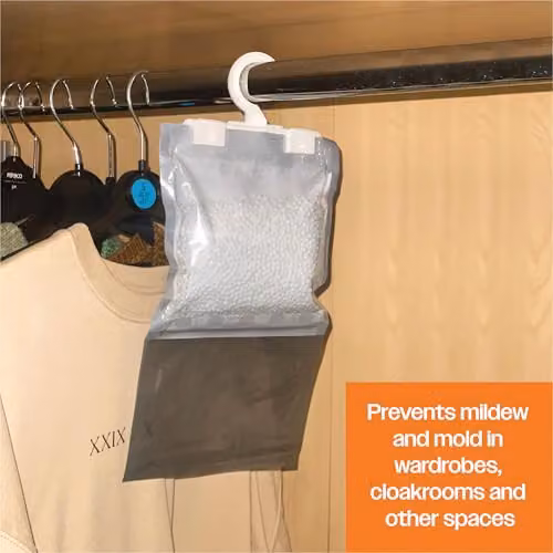Prem-i-air Disposable Hanging Moisture Absorbent Dehumidifier, Blue, 3 x 500ml – 2