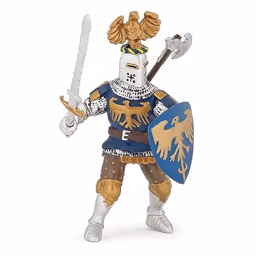 Papo Fantasy Collection Blue Knight Figurine, Multicolour Plastic Character for Children