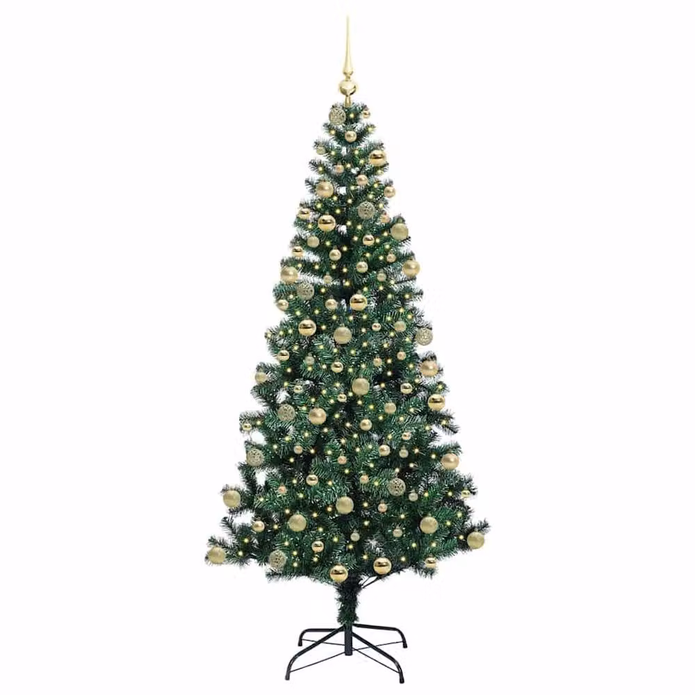 Berkfield Home Pre-lit Artificial Christmas Tree, Green, Height: 180 cm – 2