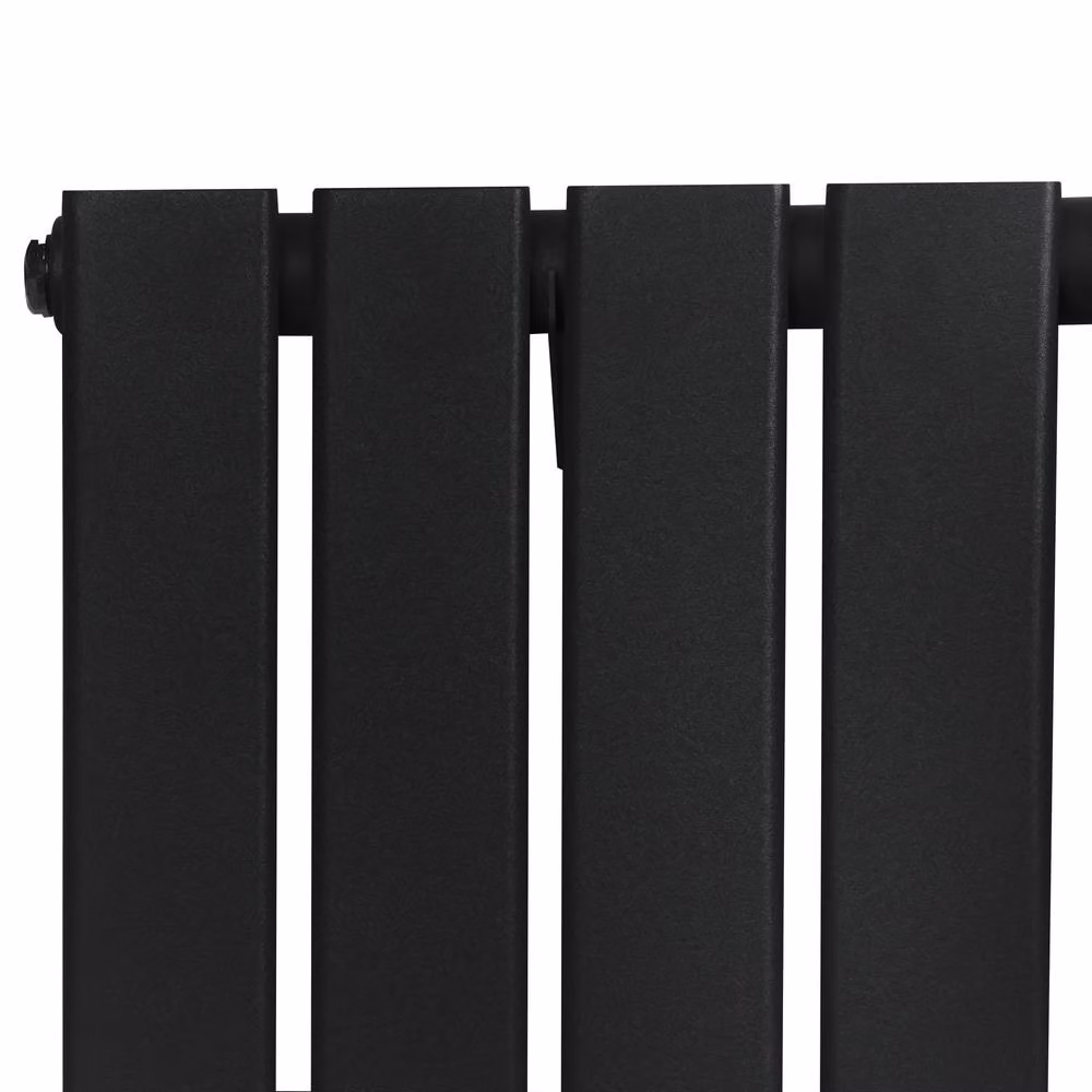 Monstershop Flat Single Column Steel Radiator, Black, H: 160 cm, W: 56 cm – 3