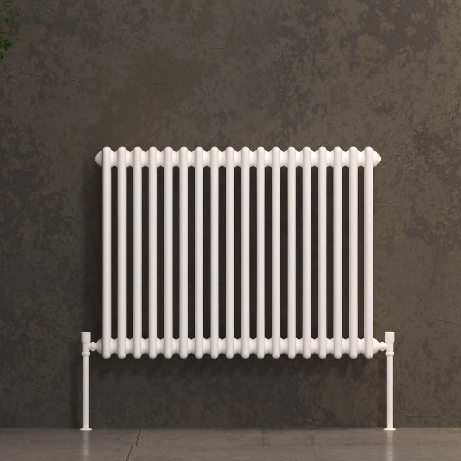 Fluxx White Horizontal Triple Column Wall Mounted Radiator H 600 mm x W 830 mm