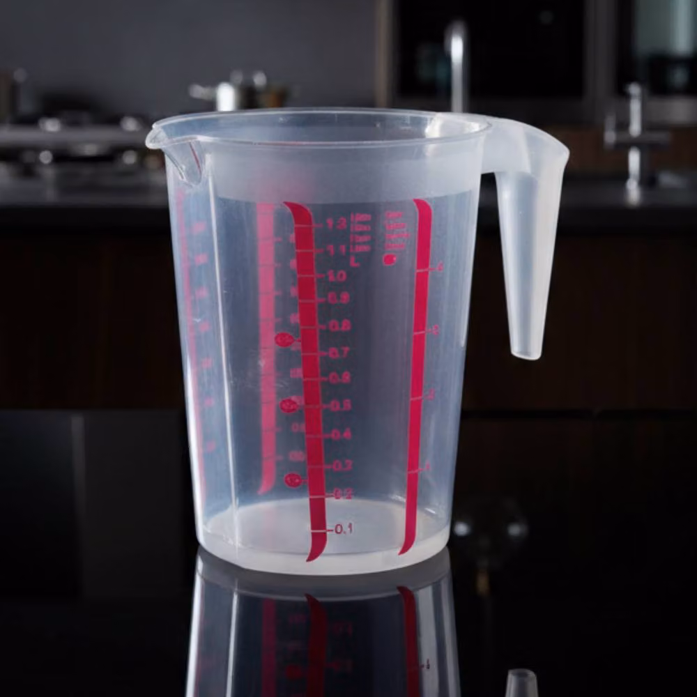 Bedsland Transparent Acrylic Measuring Jug with Printed Scale, 1000ml – 5