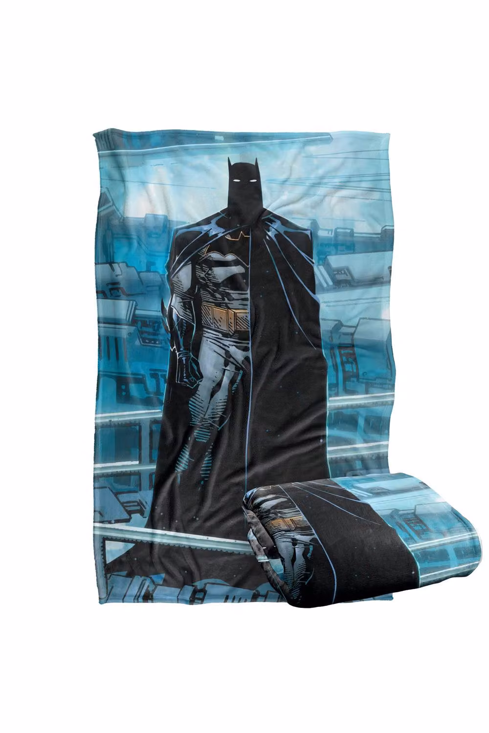 Warner Bros. Batman Batcave Silhouette Super Soft Silky Touch Throw Blanket, Large, Multicolour – 2