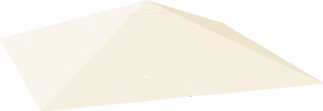 Outsunny Cream Polyester Gazebo Canopy Replacement with UPF 50+ Protection, W x W: 3 x 3 m – 1