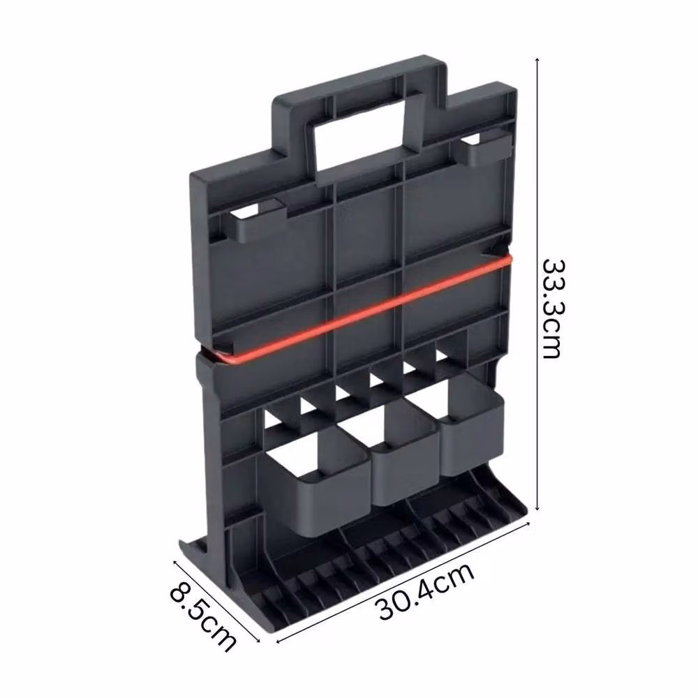 VOGREX Heavy Duty Lightweight Tool Tote Organiser Storage Case in Black – 2