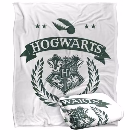 LOGOVISION Harry Potter Quidditch School Test Super Soft Fleece Throw Blanket, Multicolour, W: 127 cm, H: 152.4 cm – 1