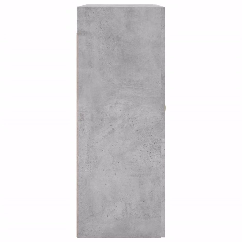 Berkfield Home Wall Mounted Cabinet in Concrete Grey, W: 69.5 cm, D: 34 cm, H: 90 cm – 3