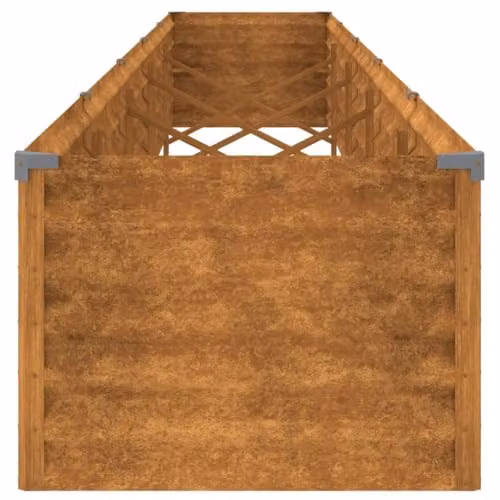 vidaXL Rusty Brown Wooden Raised Garden Bed W: 482 cm, D: 50 cm, H: 36 cm – 3