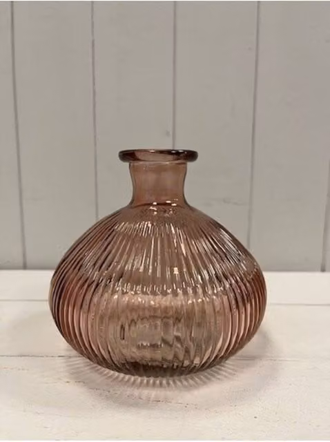 KDMD Rose Charming Pink Decorative Glass Tabletop Bottle