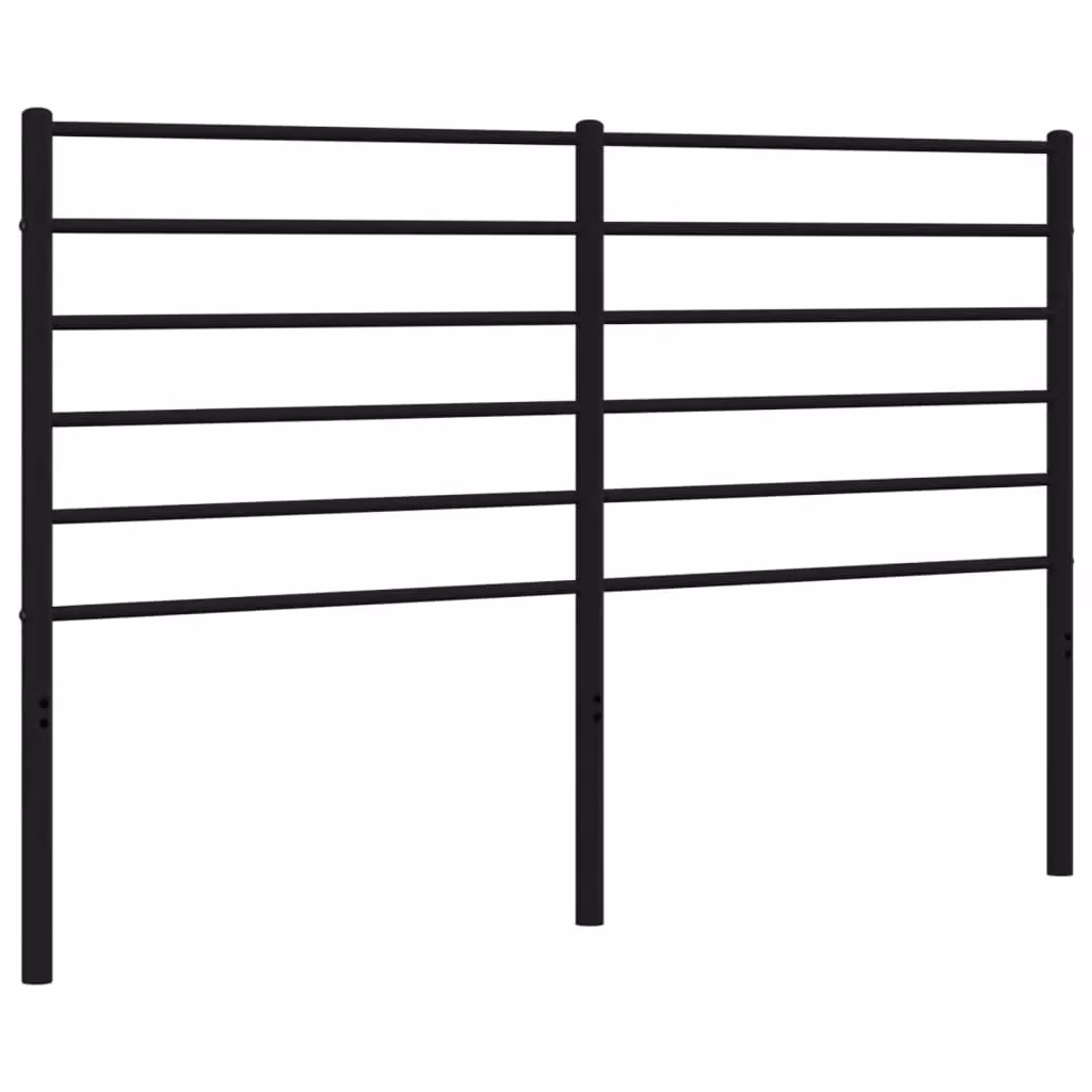 Berkfield Home Classic Metal Headboard in Black, Width: 120 cm – 2