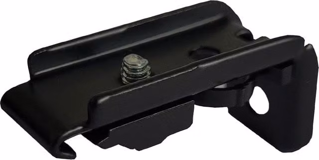 Terrys Metal Curtain Track Brackets with Screws, Black, Pack of 4