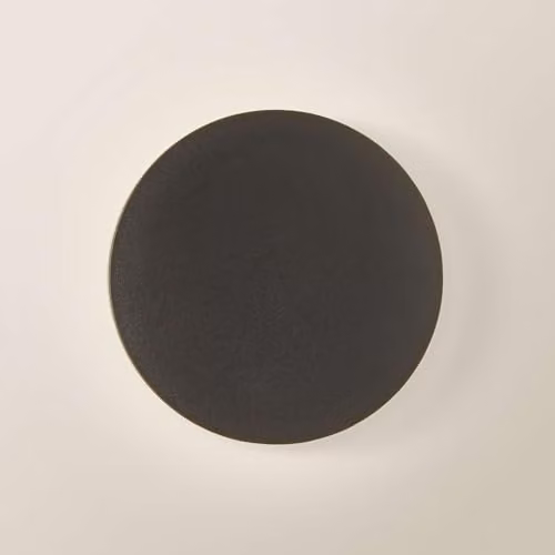 ValueLights Chad Round LED Outdoor Wall Light, Black, IP65, W/D/H: 16.5 x 16.5 x 5.8 cm