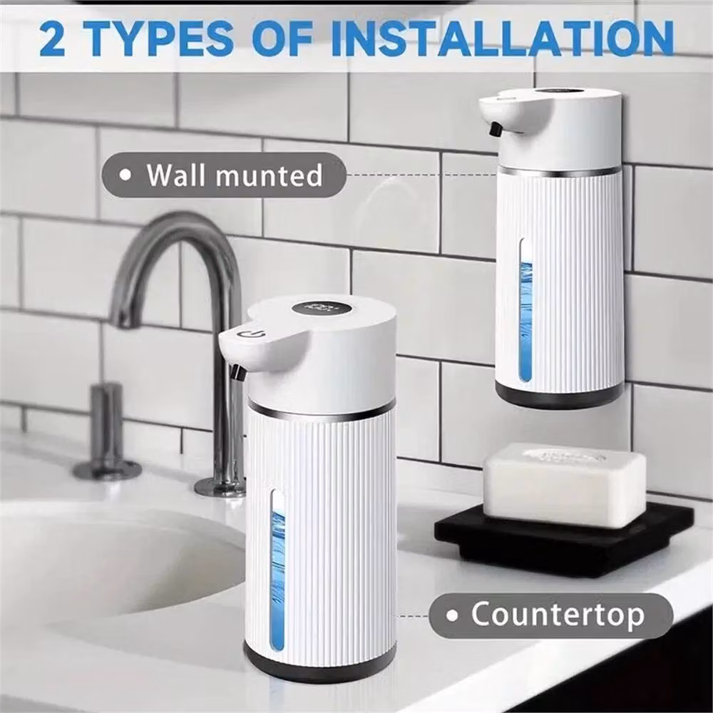 VOGREX White Touchless Automatic Electric Soap Dispenser 420ml – 4