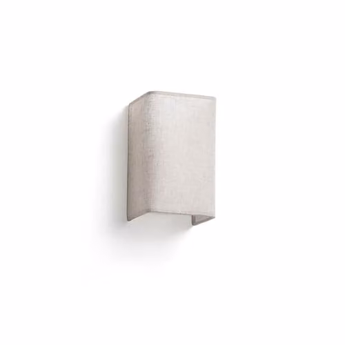 Netlighting Otton Rectangle Linen Up and Down Wall Lamp in White